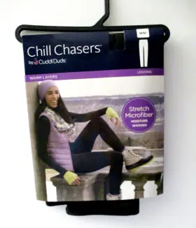 Cuddl Duds 196194585543 Chill Chasers Womens Stretch Microfiber Leggings Size Medium 10/12