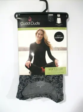 Cuddl Duds 196194588940 Womens Softwear Stretch Long Sleeve Crew Top Size Medium 10/12