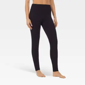 Cuddl Duds 196194653679 Warm Essentials By Womens Comfort High-waist Thermal Leggings Xl