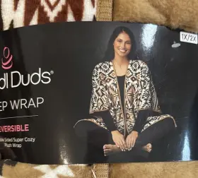 Cuddl Duds 197117310532 Sleep Wrap 1x/2x Tan/multi Fairisle Reversible Nwt