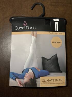 Cuddl Duds 197117318958 Climate Smart Warm Layers Wicking Legging - Size Small Black New