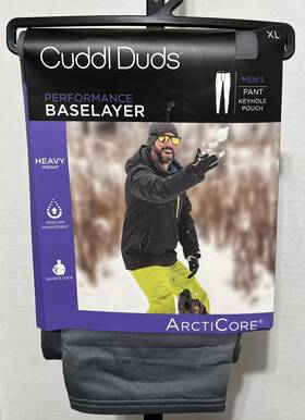 Cuddl Duds 197117364481 Mens Arcticore Heavyweight Base Layer Pants - Xl Gray New