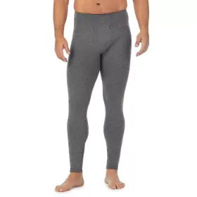 Cuddl Duds 197117376811 Mens Midweight Cottonwear Performance Base Layer Pants Grey Size Xl