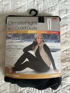 Cuddl Duds 197117502227 Climateright Womens M Stretch Fleece Thermal Legging Warm