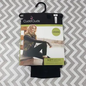 Cuddl Duds 198110183758 Softwear Stretch Leggings Size Small 6-8 Black Modal Spandex Women