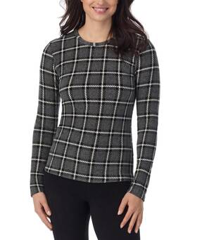 Cuddl Duds 198110207324 Stretch Long Sleeve Crew Fleecewear By