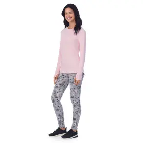 Cuddl Duds 198110457873 Climateright By Womens X-small 2 Piece Base Layer Set - Slipper Pink