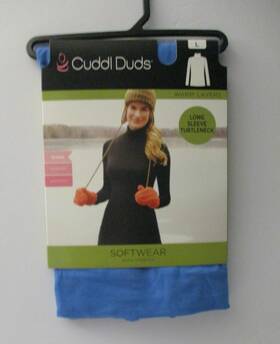 Cuddl Duds 199024105232 Womens Softwear Stretch Long Sleeve Turtleneck Top L 14/16