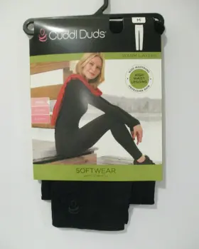 Cuddl Duds 199024107625 Womens Softwear With Stretch High Waist Leggings Size M 10-12