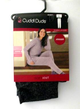 Cuddl Duds 199024121034 Womens Softknit Jogger Warm Layer Size Xl