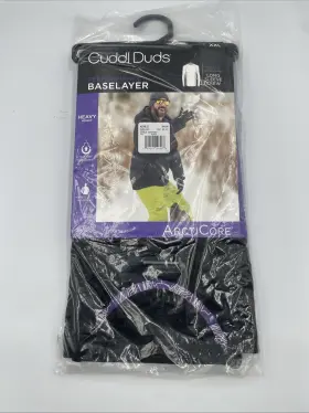 Cuddl Duds 199024196568 Arcticore Base Layer Top Mens 2xl Black Performance Long Sleeve Nwt