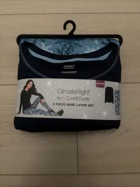 Cuddl Duds 199024236349 Climateright By Womens 2 Piece Base Layer Set Size-xxl