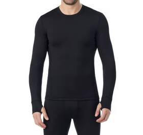 Cuddl Duds 199024341272 Shirt Blk Long Sleeve Crew Climatecore Baselayer Wicking Mens S By