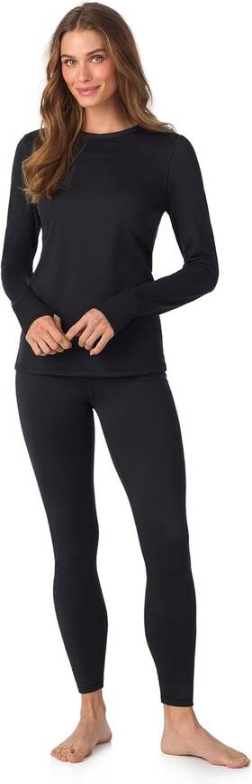 Cuddl Duds 313039113147 Womens Fleece Lined Thermal Set - Cozy Winter Lounge Wear