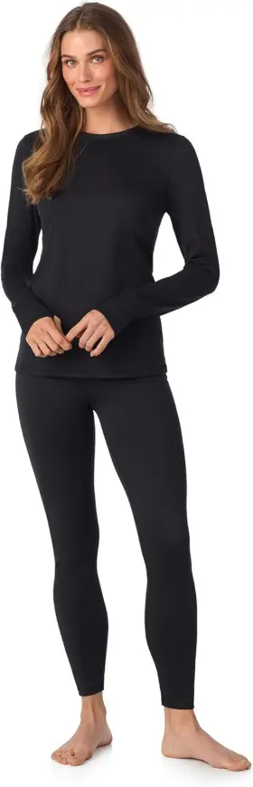 Cuddl Duds 313039113147 Womens Fleece Lined Thermal Set - Cozy Winter Lounge Wear