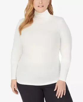 Cuddl Duds 490220712300 Warm Essentials By Womens Smooth Stretch Thermal Turtleneck Top Xxl