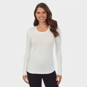 Cuddl Duds 490220719026 Medium - Warm Essentials Womens Smooth Stretch Thermal Scoop Neck