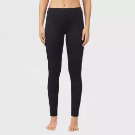 Cuddl Duds 490220721258 Warm Essentials Womens Lined Jersey Thermal Leggings Black Large