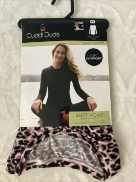 Cuddl Duds 769137588675 New Women S Long Sleeve Crew Pullover Top Sz Medium Soft Wear/stretch