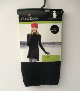 Cuddl Duds 769137595888 Womens Long Sleeve Cowl Tunic With Thumbholes Size Medium