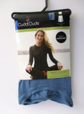 22-24w Cuddl Duds 769137607802 Womens Softwear Stretch Long Sleeve Crew Top Plus Size 2x