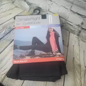 Cuddl Duds 769137732214 Climate Right Womens Frigid Plush Warmth Leggings Size L Black
