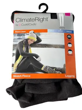 Cuddl Duds 809709567216 Climate Right Womens Base Layer Cold Leggings Size Xs