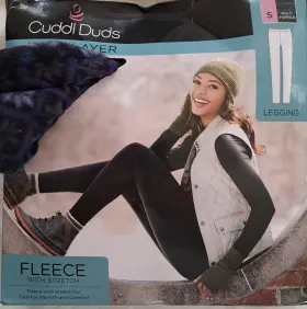 Cuddl Duds 809709805851 Warm Layer Women S Multicolor Fair Isle Leggings Fleece Stretch New