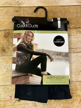 8626116 Cuddl Duds Leggings Warm Soft Comfort Layers Womens Xs Black 38 New