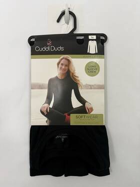 Cuddl Duds Cd8428616 New Softwear With Stretch Long Sleeve Crew Neck Shirt 1x