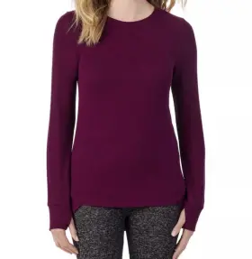 Cd8428617 Cuddl Duds Nwt Climateright Plush Warmth Long Sleeve Crew Base Layer Top Black L