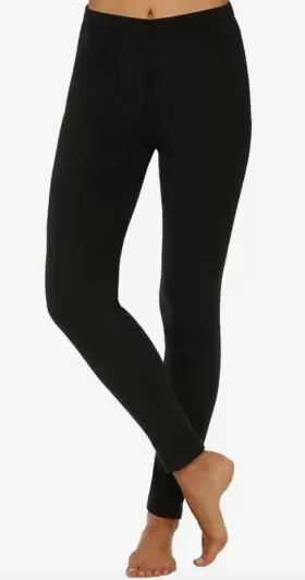 Cd8712331 Cuddl Duds Climateright Womens Stretch Fleece Warm Underwear Leggings Black 2x