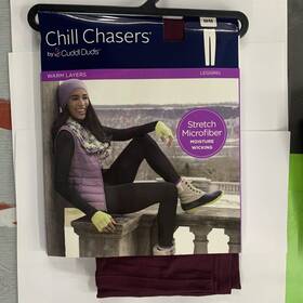 Cuddl Duds Cd9685 Womens Chill Chasers Microfiber Leggings Sizes S M L And Xl