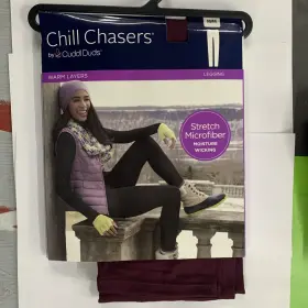 Cd9685 Cuddl Duds Womens Chill Chasers Microfiber Leggings Sizes S M L And Xl