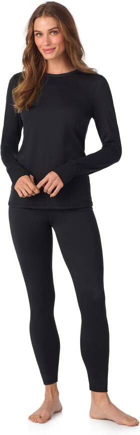 Cuddl Duds L127306 Womens Long Sleeve Legging Base Layer 2-piece Set Size S