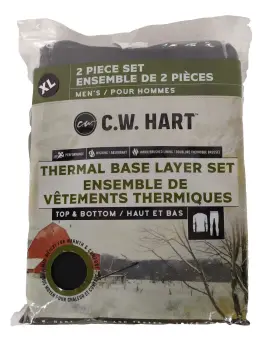 Cw Hart 840227310199 Thermal Base Layer Set Top And Bottom Mens Size Xl Wicking Performance