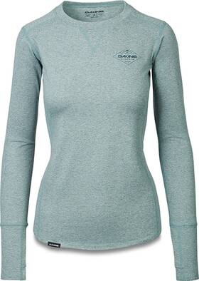 Dakine 610934295504 Womens Larkspur Mid Weight Top Base Layer Shirt Medium Deep Teal Heather