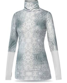Dakine 610934882674 Womens Coco Turtleneck Base Layer Shirt Medium Frozen Flowers L/s New