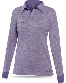 Dakine 610934883756 Eva Button Up L/s Base Layer Shirt Womens Medium Twilight Purple New