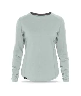 Dakine 610934985733 Womens Sandy Crew Midweight Base Layer Shirt Top Medium Mist Green New