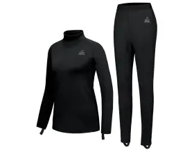 Lda813bkm03 Dasawamedh Womens Fleece Thermal Underwear Set Base Layers Long Johns Warm Ski Hiking Dive