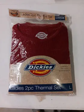 Dickies 848509000462 Mens Base Layer Waffle-knit Henley Shirt And Pants Set - Large Nwt