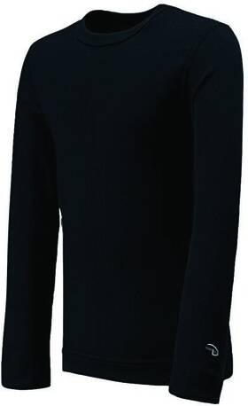 Duofold 043935296148 Varitherm Midweight Long Sleeve Youth Black Shirt - Small