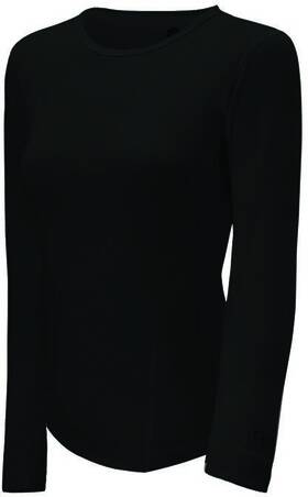 Duofold 043935301897 Varitherm Midweight Vtherm Mdwt Wm Ls Black Md Clothing