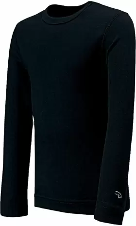 Duofold 043935345426 Varitherm Midweight Long Sleeve Youth Black Xs Shirt