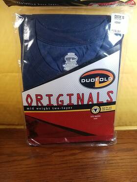 Duofold 043935399207 Originals Men S Midweight Two-layer Base Layer Top Size Large Nwt