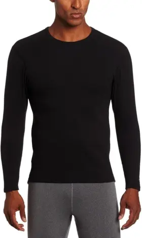 Duofold 043935435493 Mens Heavyweight Double-layer Thermal Shirt Black 2xl