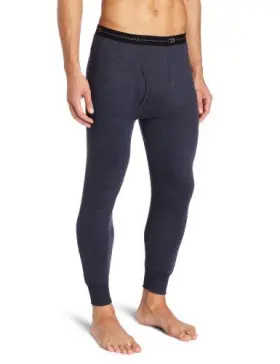 Duofold 043935436018 Mens Wicking Thermal Underwear Bottoms Navy Large Us