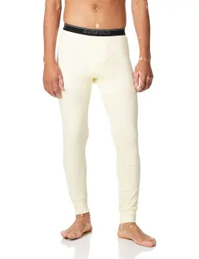 Duofold 043935436063 Mens Mid Weight Wicking Thermal Pant Winter White Large