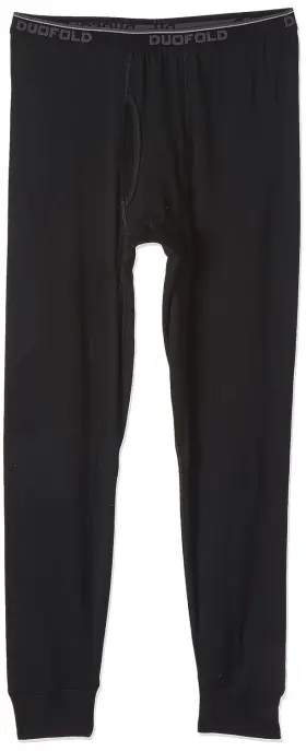Duofold 638905121461 Mens Wicking Thermal Underwear Bottoms Black Small Us